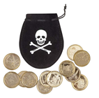 Pirate Pouch with Coins 