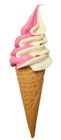 Lifelike Vanilla-Strawberry Ice-Cream Cone%2 