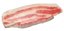Fake Raw Pork Belly Meat Slice 