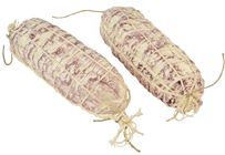 Plastic Salami in Net - White 18cm,% 