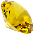 100mm Yellow Topaz Diamond Cut K9 Crys 