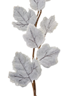 Frosted Leaf Garland - Grey 