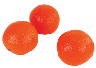 Plastic Oranges - 7.5cm Pk.3 