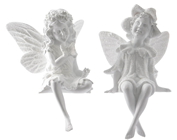 Sitting Fairy Ornaments - Set of 2 