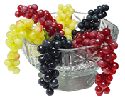 Black Decorative Grapes - 18cm 