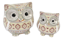 Owl Money Box and Ornament Set - Gre 