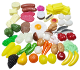 Selection of Small Fake Foods 