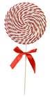 White and Red Swirl Lollipop 