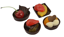 Chocolate & Fruit Tartlets - Pk4. 