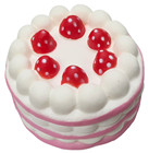 Pink Layer Sponge cake with Strawberries 