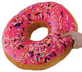 Giant Plush Pink Donut 