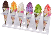 Fake Ice Cream Cone Assortment - Pk.6 