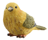 Yellow Polyresin Bird 