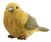 Yellow Polyresin Bird