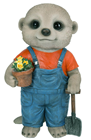 Vivid Arts Baby Meerkat Gardener 