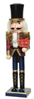 Tartan Nutcracker with Present - 38cm 