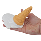 Lifelike Dropped Ice-Cream Cone 