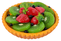 Replica Fruit Flan - 15 x 8cm 